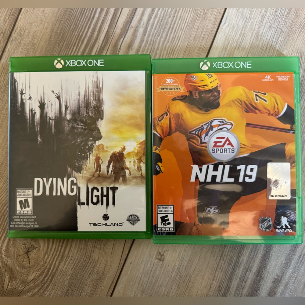XBOX ONE NHL 19 & Dying Light